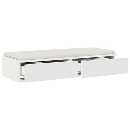 Bed Drawers White 75 x 36.5 x 16.5 cm Engineered Wood