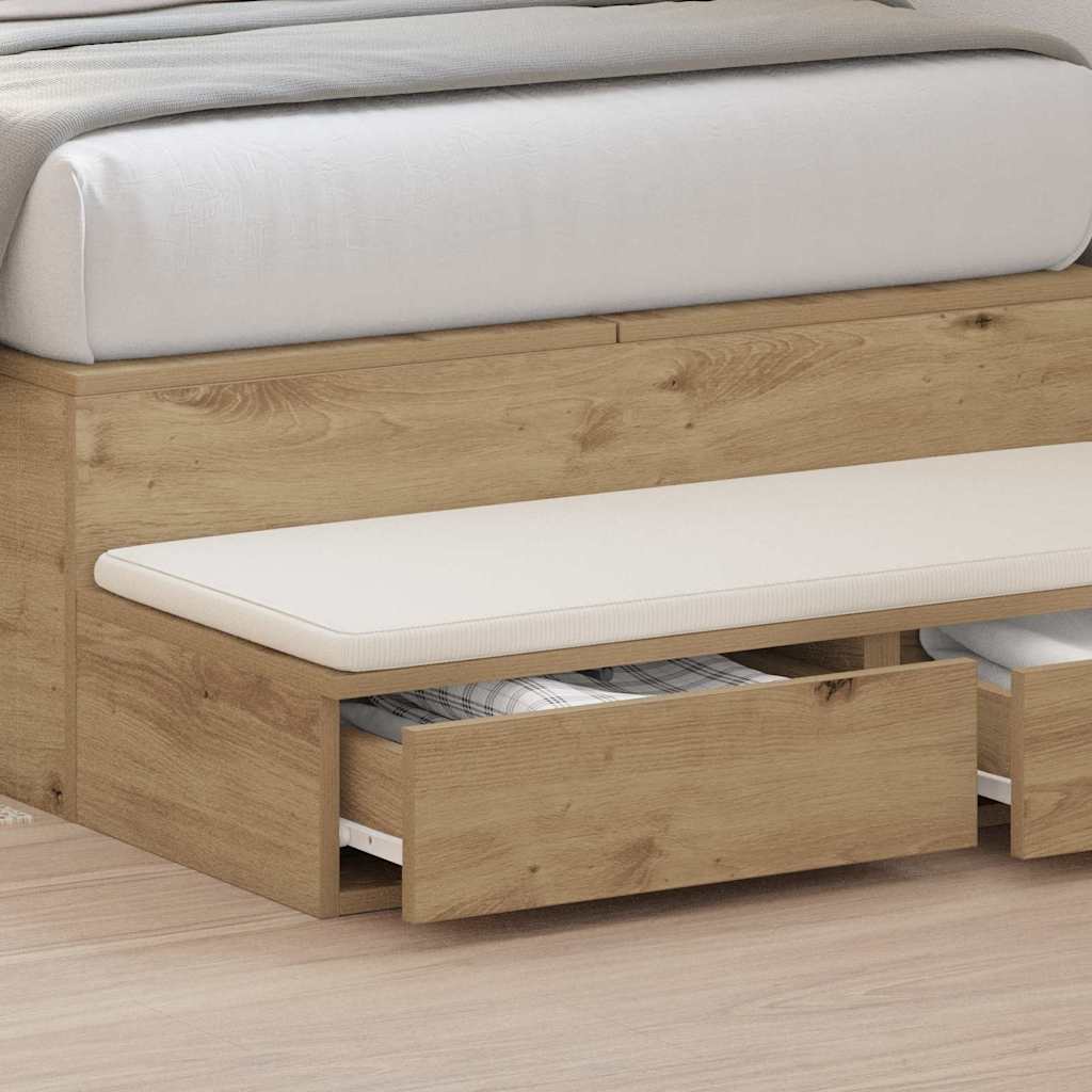Bed Drawers Artisan Oak 75 x 36.5 x 16.5 cm Engineered Wood