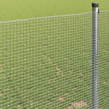 Welded Wire Fence 1000 x 40 cm Silver