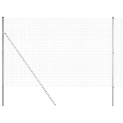 Welded Wire Fence 1000 x 160 cm Silver
