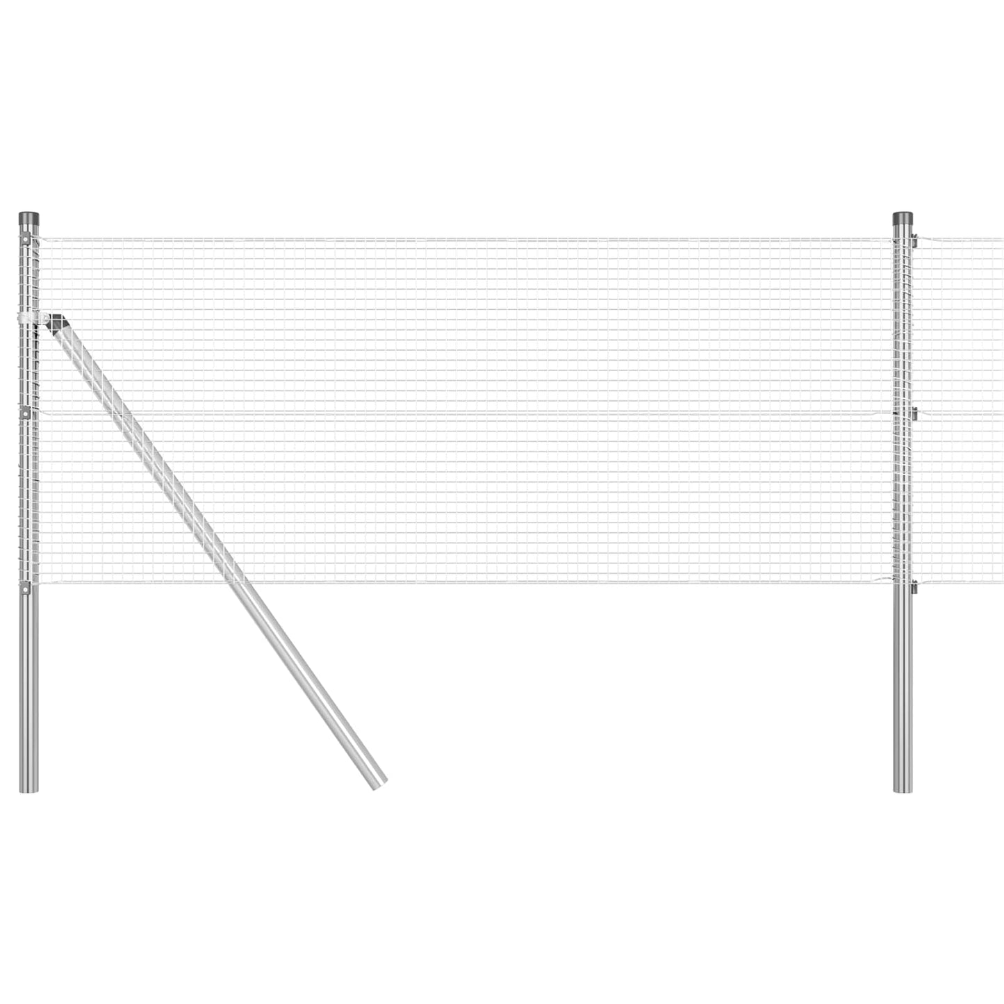 Welded Wire Fence Silver