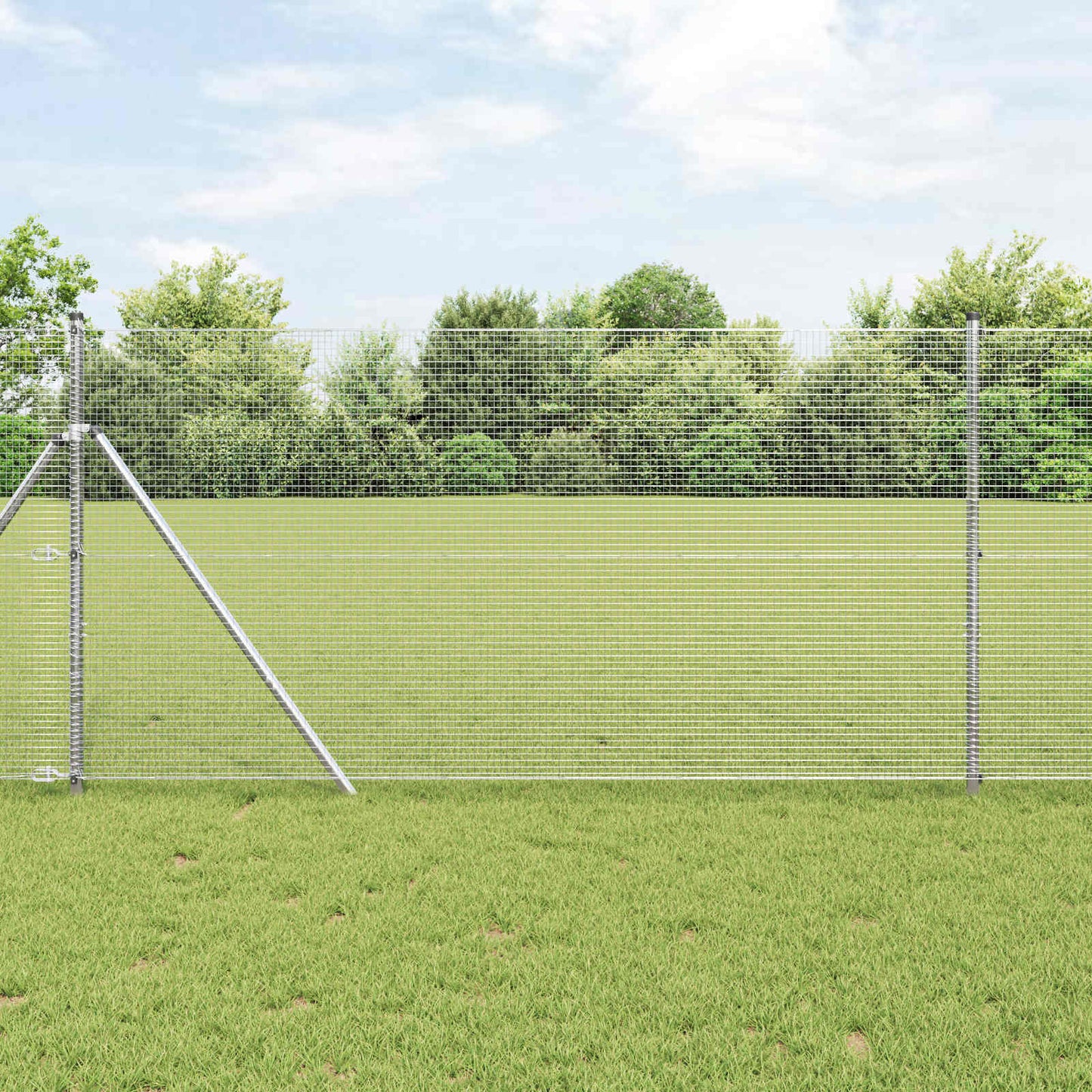 Welded Wire Fence Silver