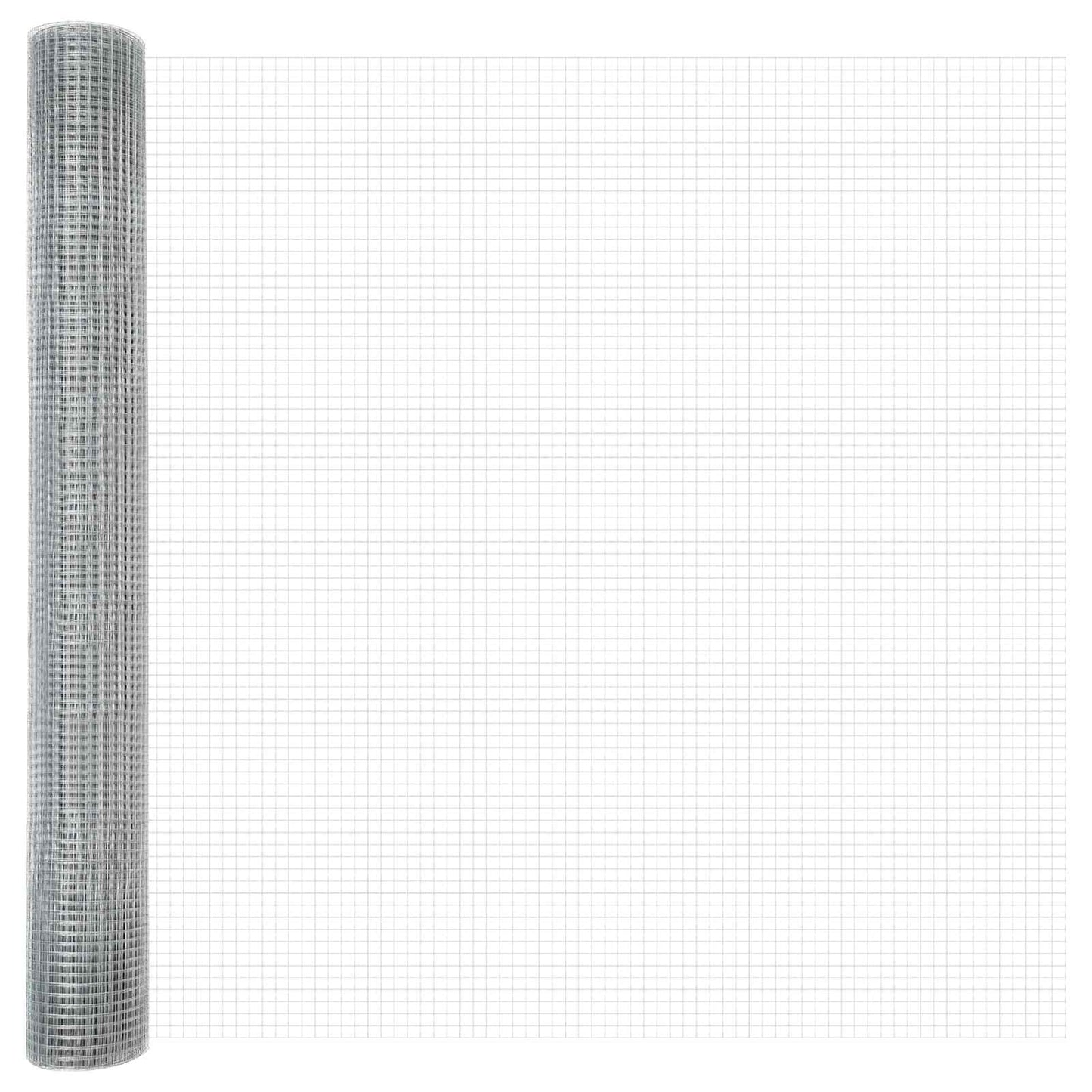 Welded Wire Fence Silver