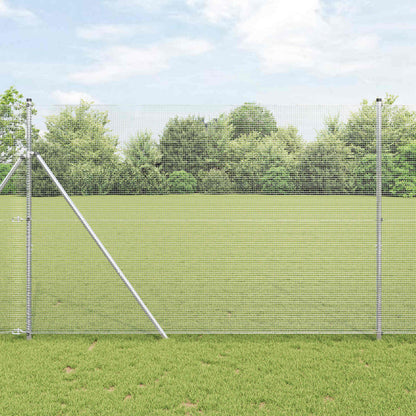 Welded Wire Fence 2500 x 160 cm Silver