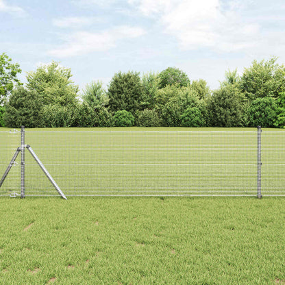 Welded Wire Fence 5000 x 40 cm Silver
