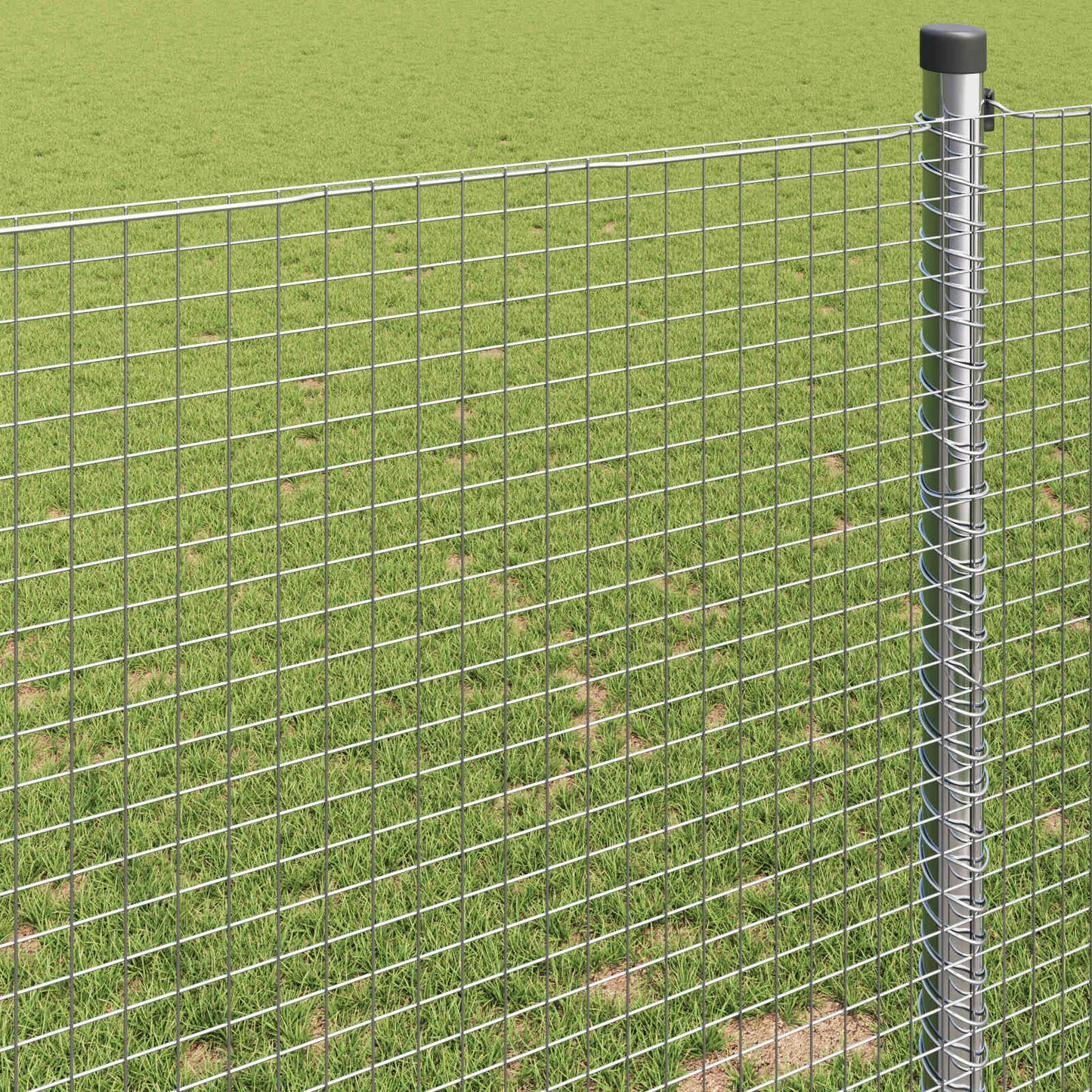 Welded Wire Fence Silver