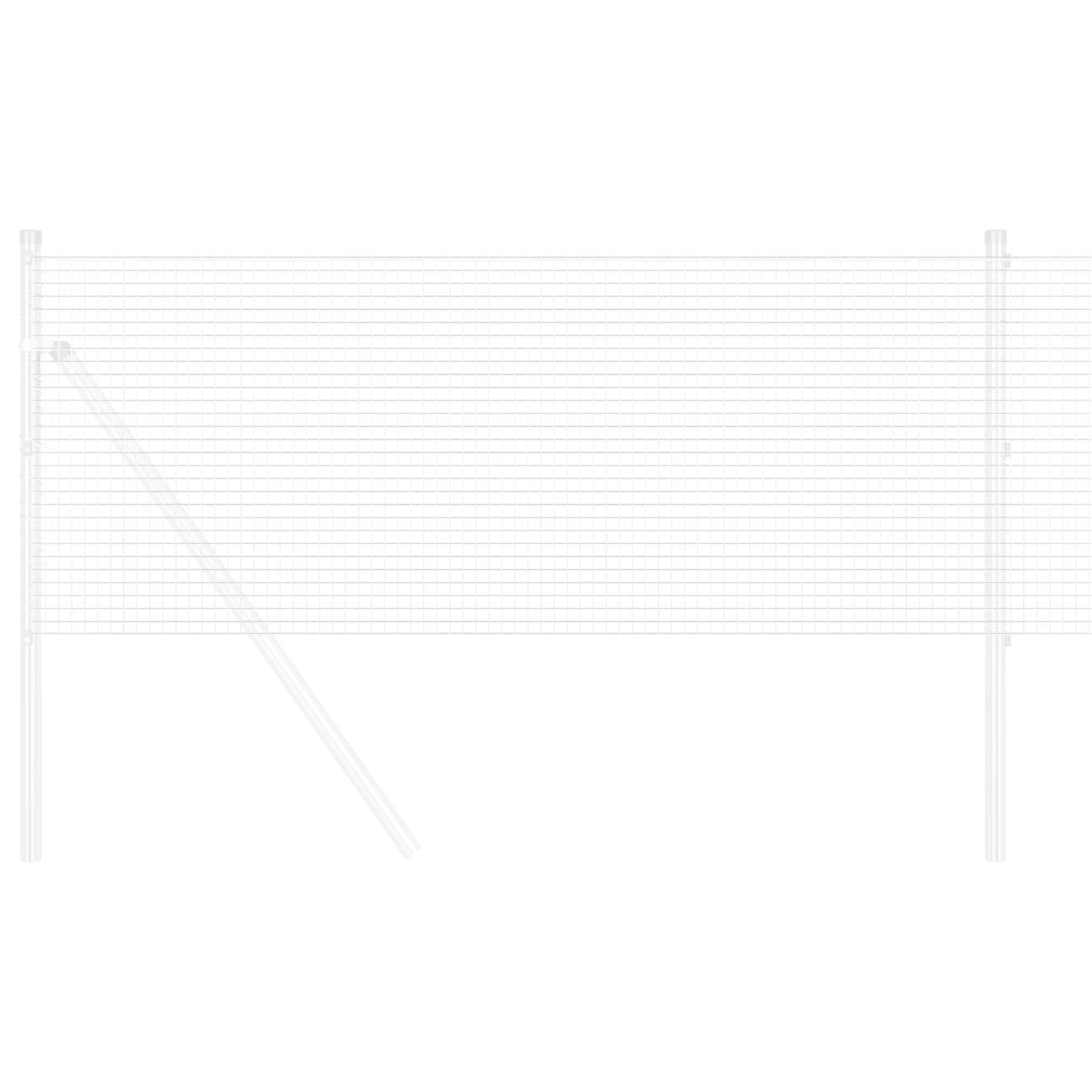 Welded Wire Fence Silver