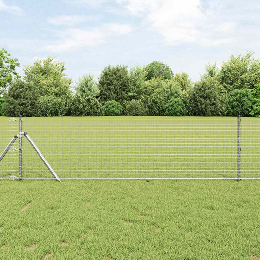 Welded Wire Fence 5000 x 60 cm Silver
