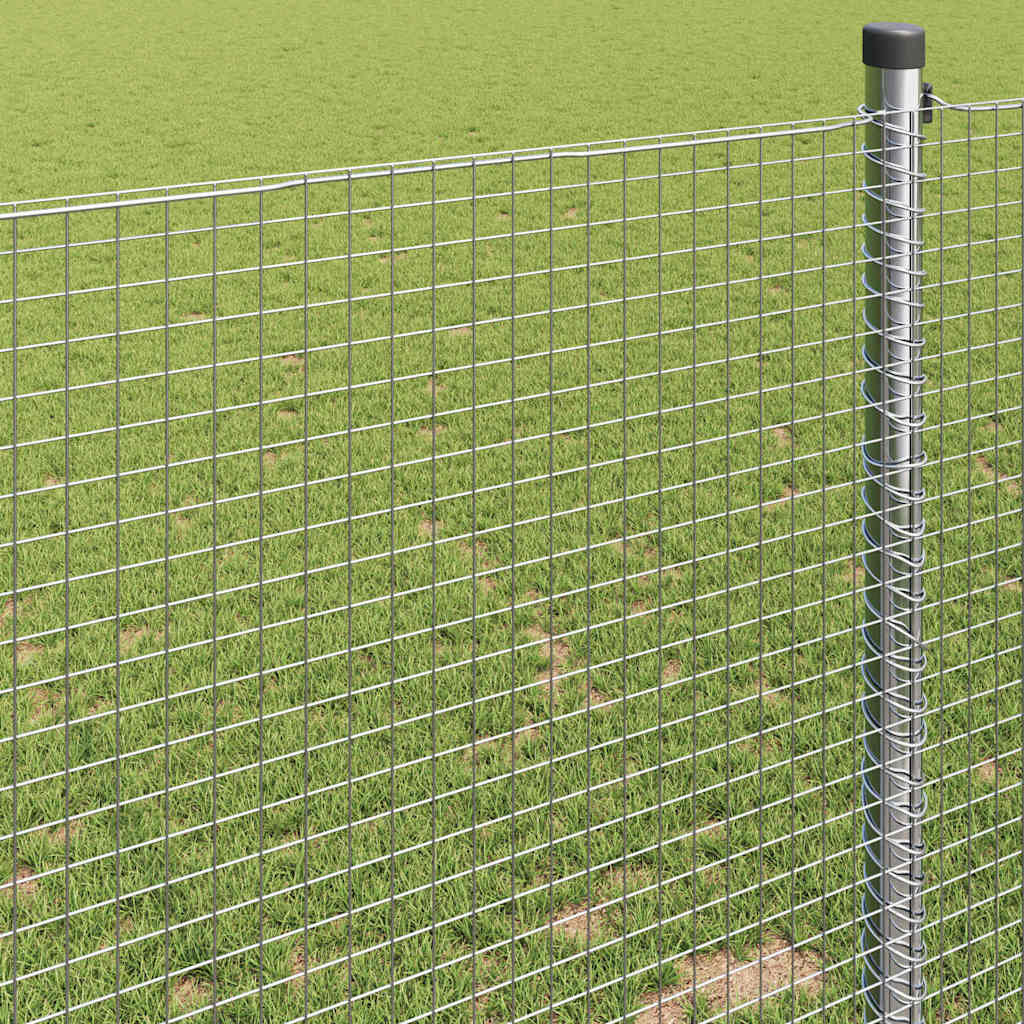 Welded Wire Fence 5000 x 80 cm Silver