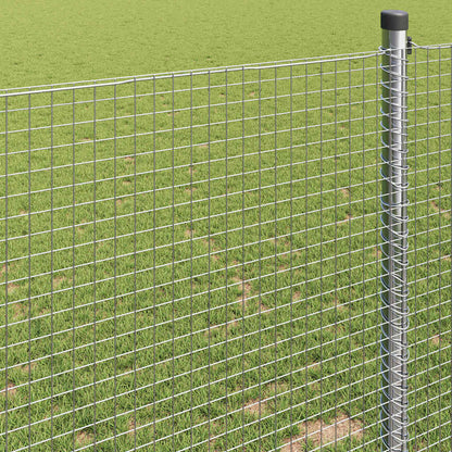 Welded Wire Fence 5000 x 80 cm Silver