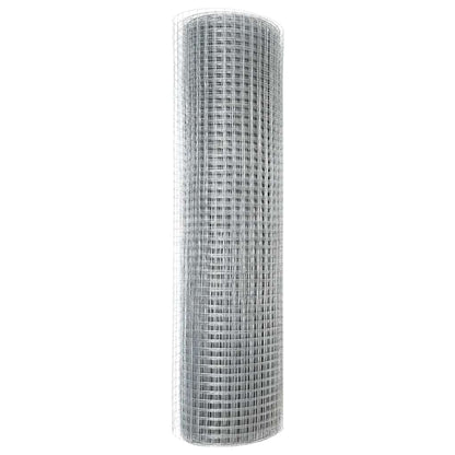 Welded Wire Fence 5000 x 80 cm Silver
