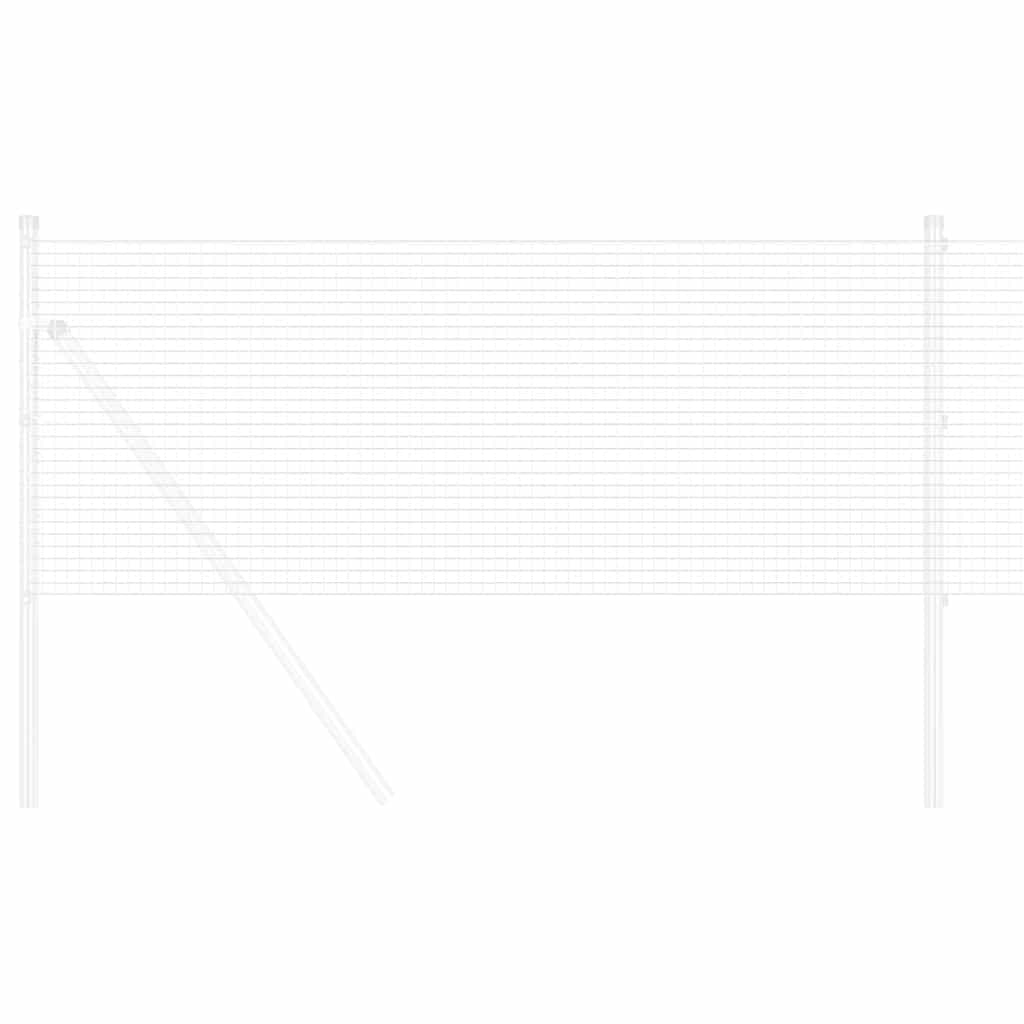 Welded Wire Fence 5000 x 80 cm Silver