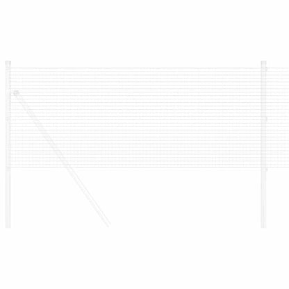 Welded Wire Fence 5000 x 80 cm Silver