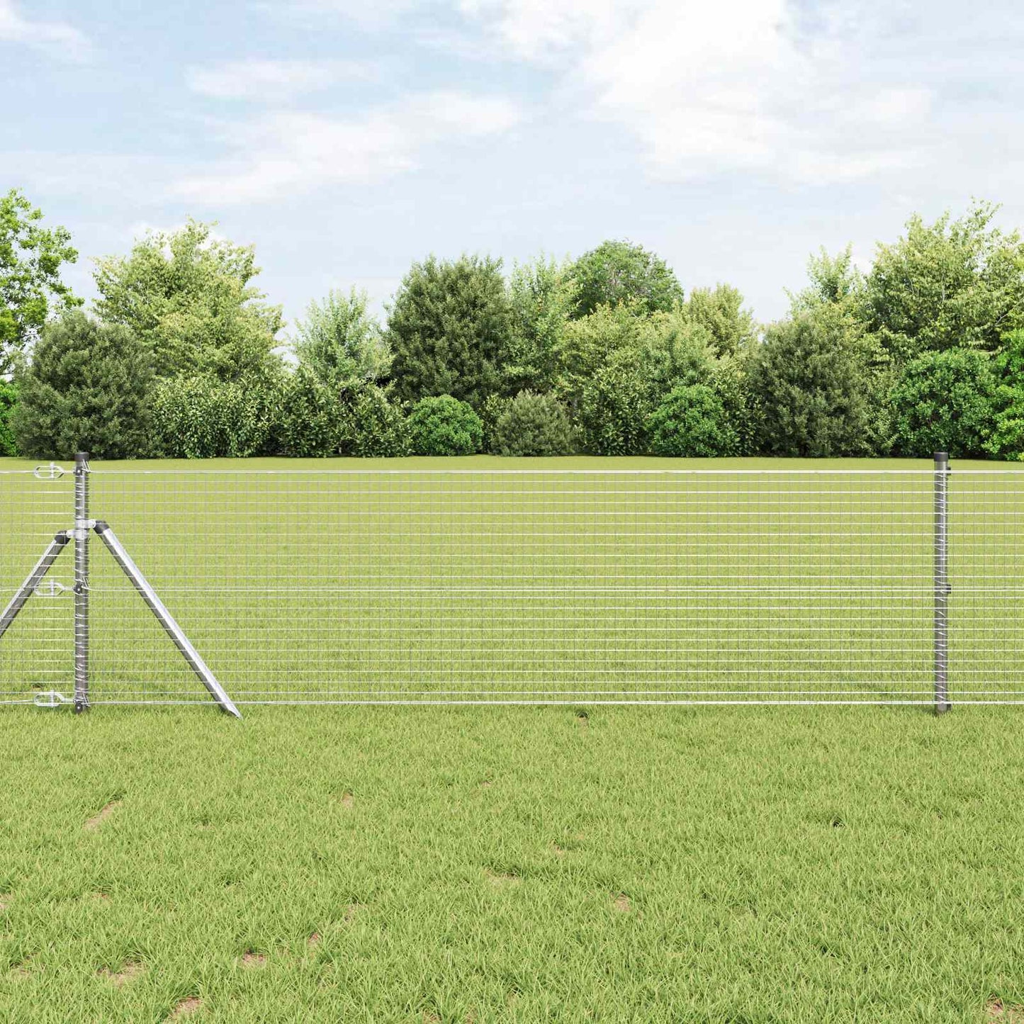 Welded Wire Fence Silver