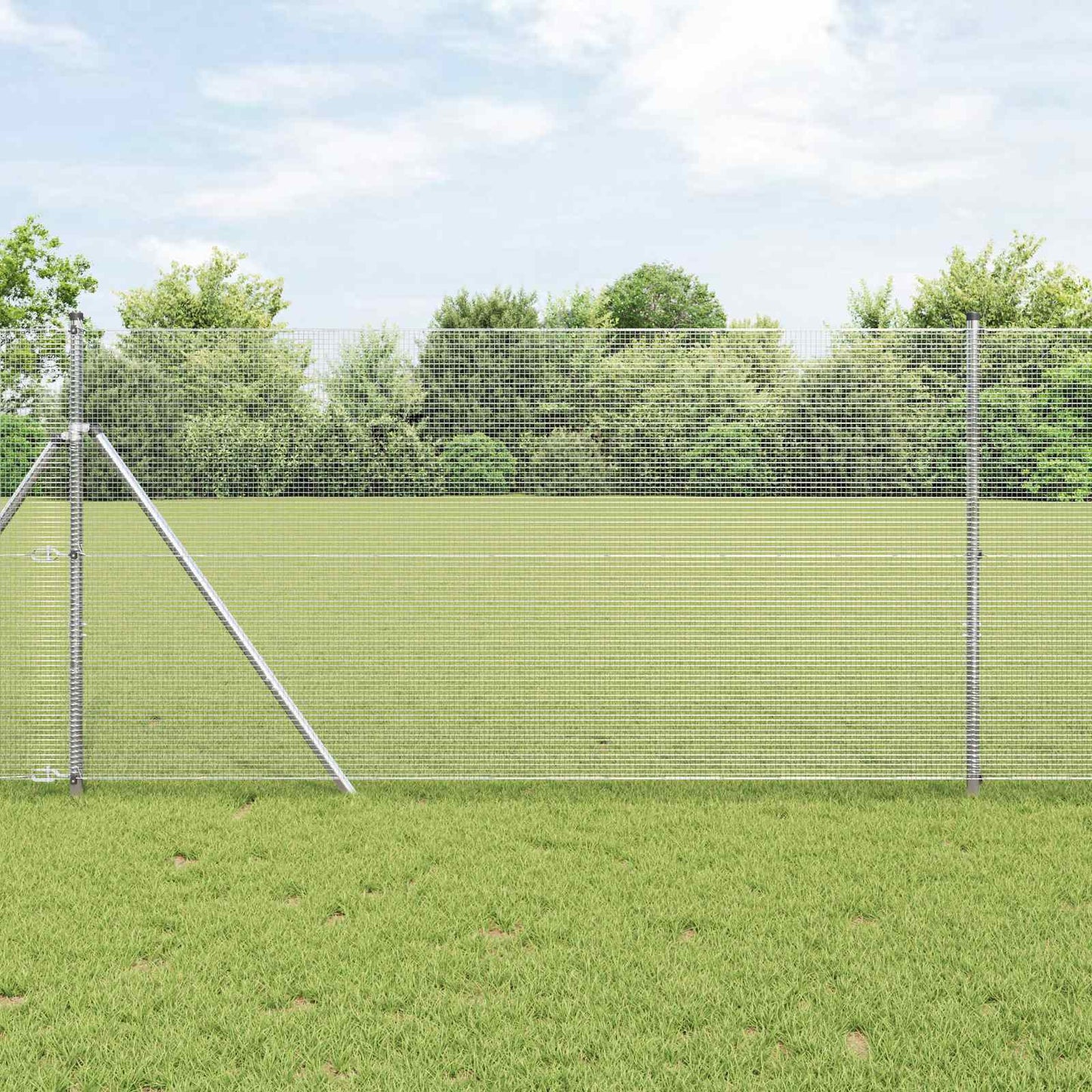 Welded Wire Fence Silver