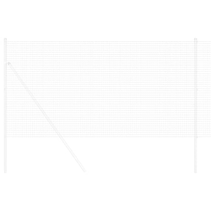 Welded Wire Fence 5000 x 140 cm Silver
