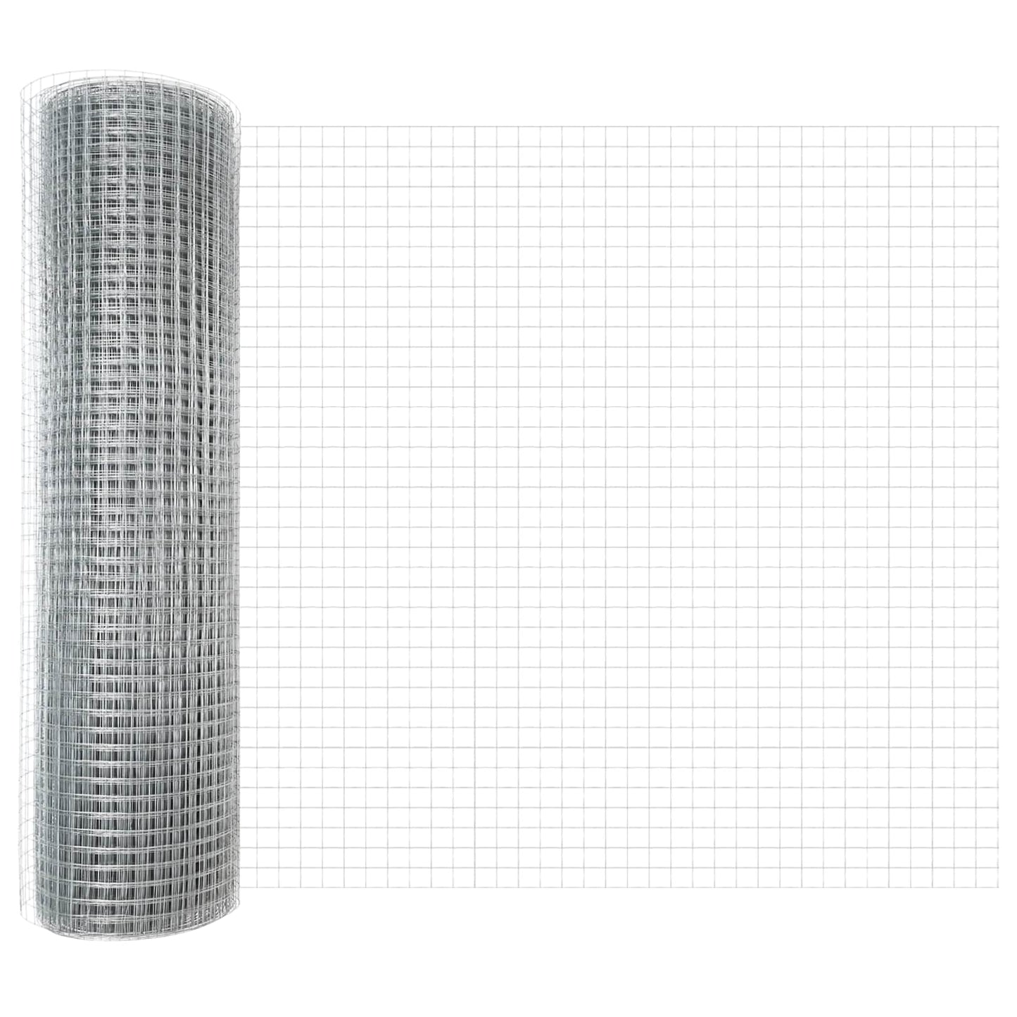 Welded Wire Fence Silver