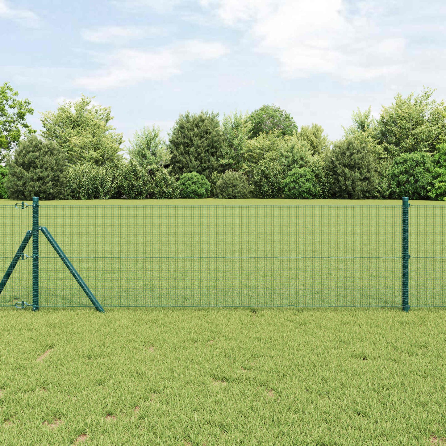 Welded Wire Fence Green