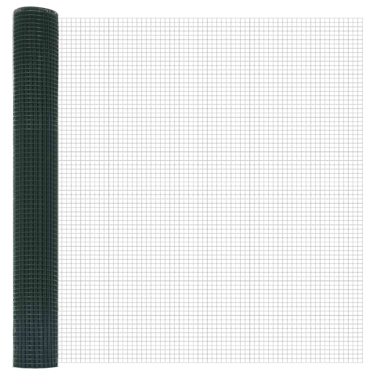 Welded Wire Fence 2500 x 120 cm Green