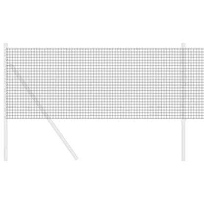 Welded Wire Fence 1000 x 80 cm Grey