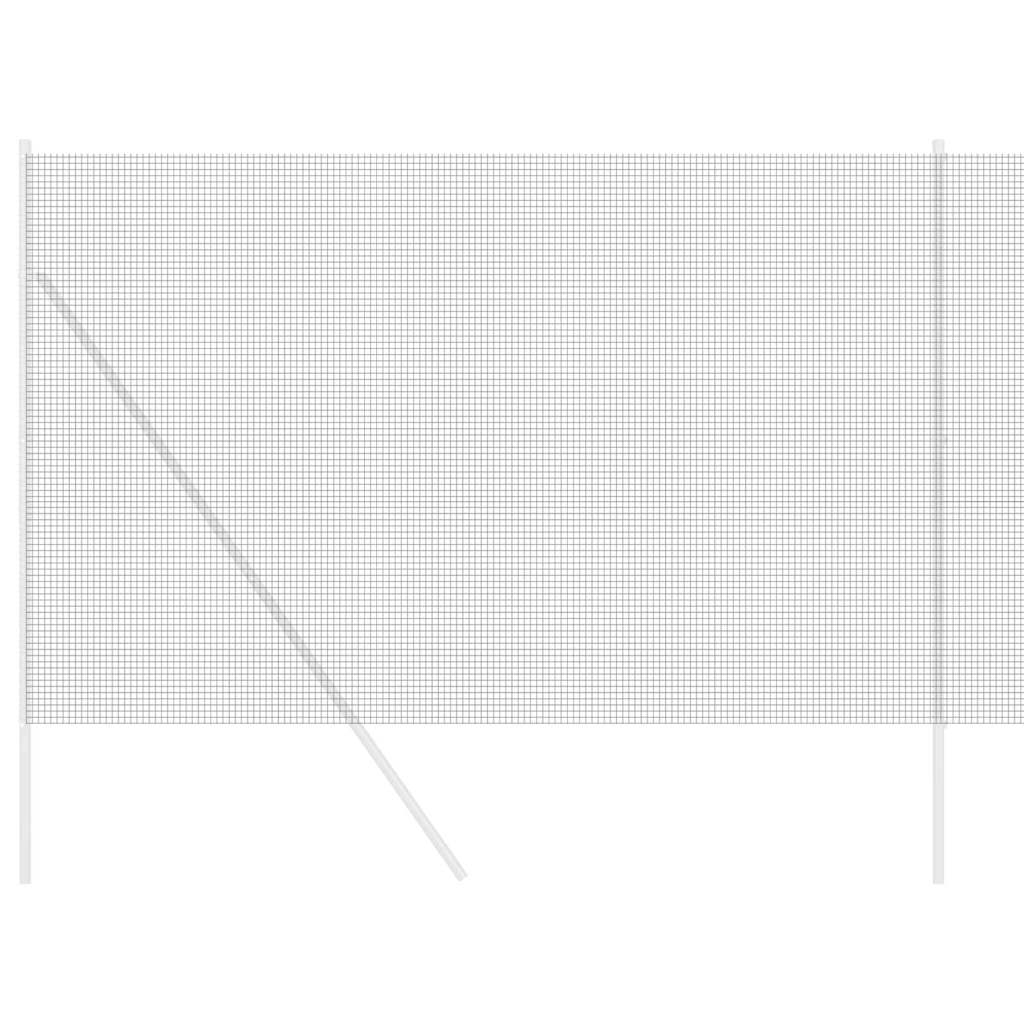 Welded Wire Fence 1000 x 160 cm Grey