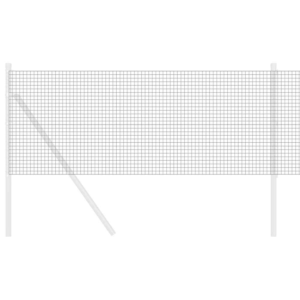Welded Wire Fence 2500 x 60 cm Grey