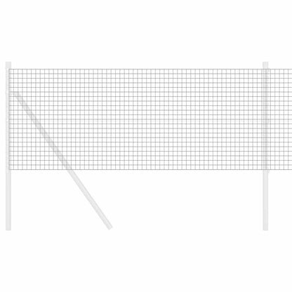 Welded Wire Fence 2500 x 80 cm Grey