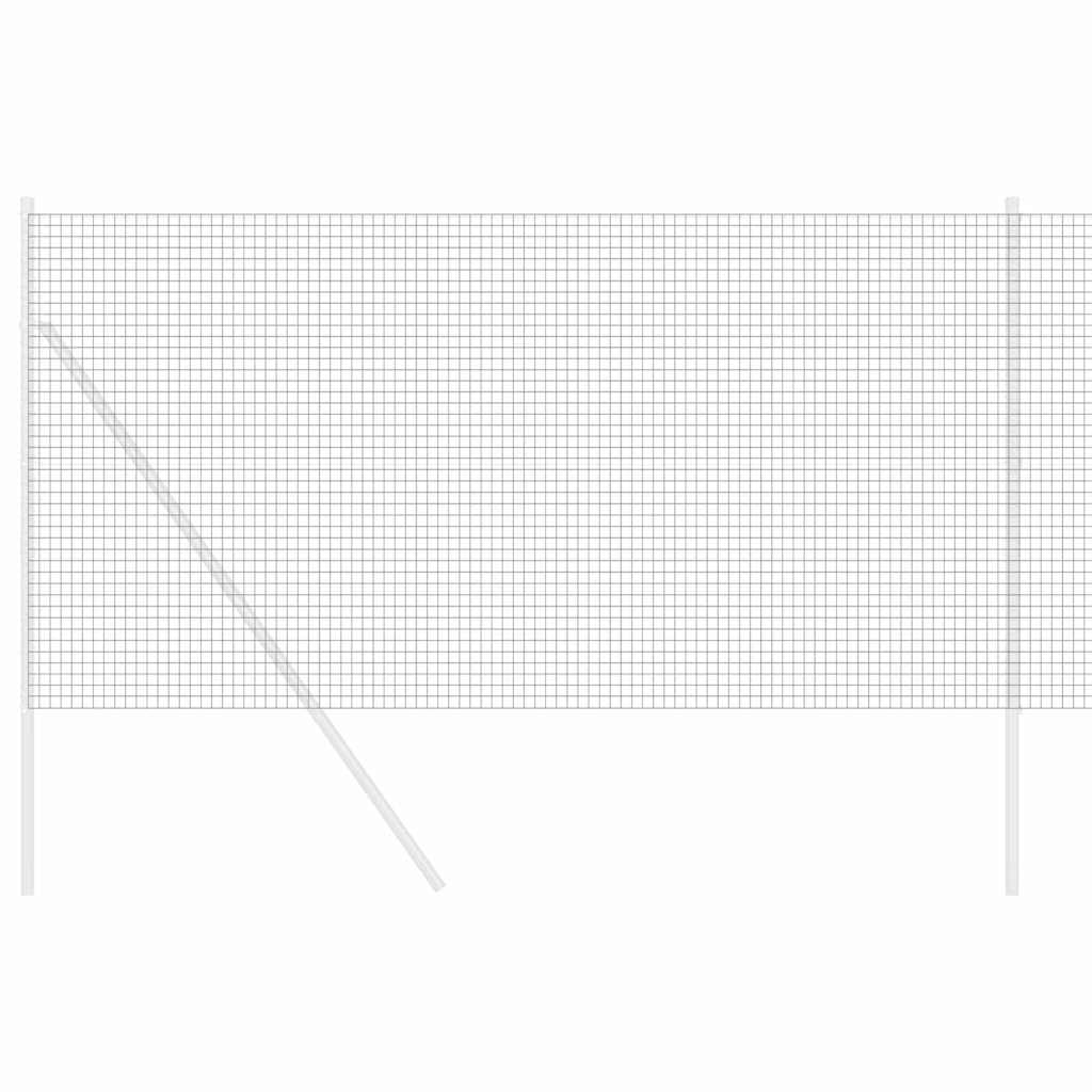 Welded Wire Fence 2500 x 140 cm Grey
