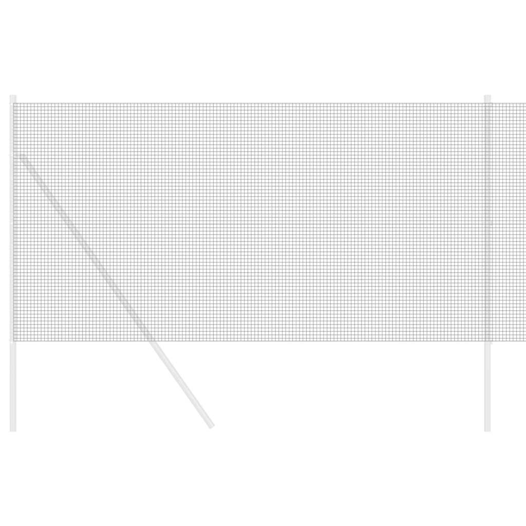 Welded Wire Fence 5000 x 120 cm Grey