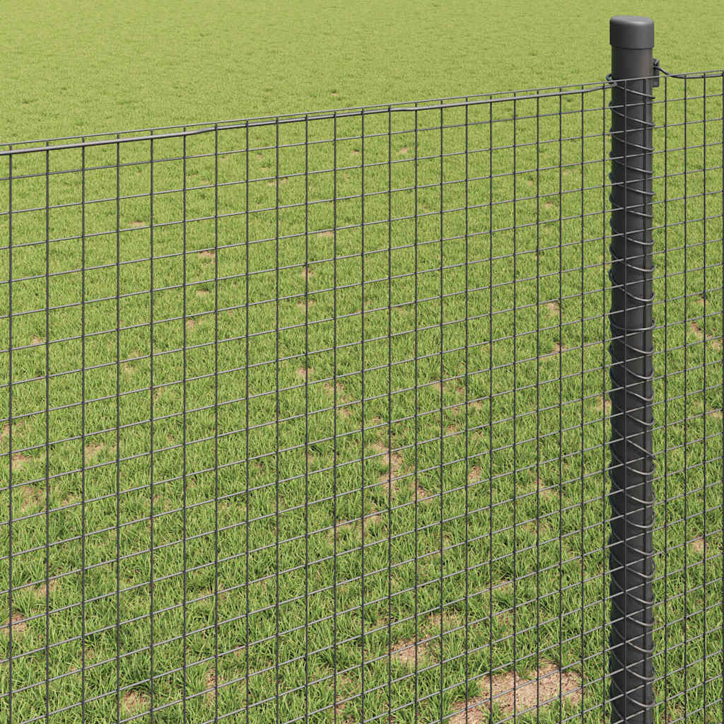 Welded Wire Fence 5000 x 120 cm Grey