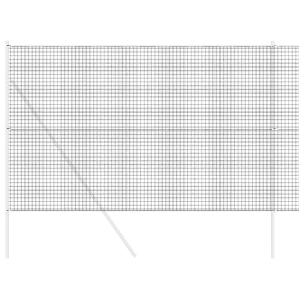 Welded Wire Fence 5000 x 150 cm Grey