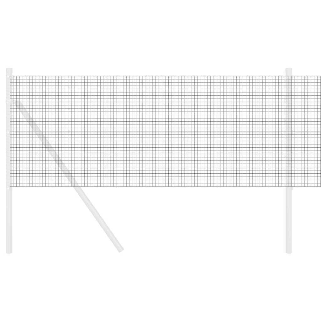 Welded Wire Fence 10000 x 50 cm Grey