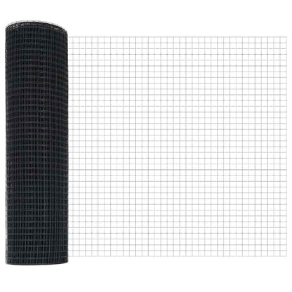 Welded Wire Fence 10000 x 50 cm Grey