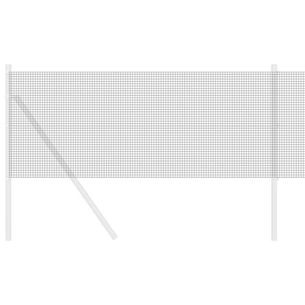 Welded Wire Fence 10000 x 60 cm Grey