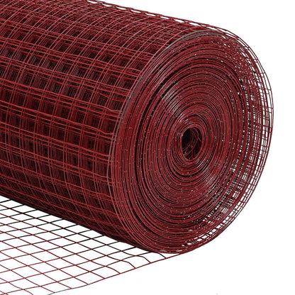 Welded Wire Fence 2500 x 150 cm Red