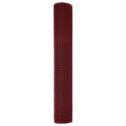 Welded Wire Fence 2500 x 150 cm Red