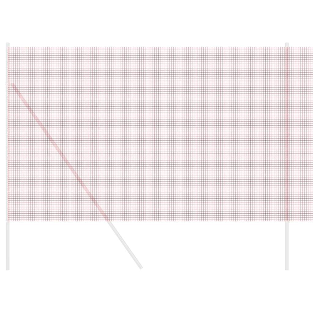 Welded Wire Fence 2500 x 150 cm Red