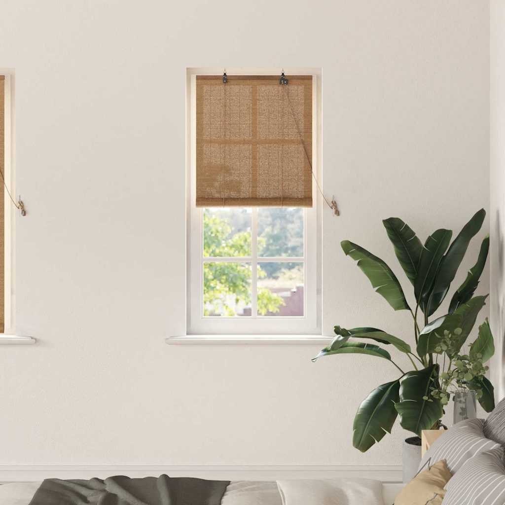 Roller Blind Brown 60 x 160 cm Bamboo