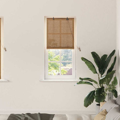 Roller Blind Brown 60 x 160 cm Bamboo