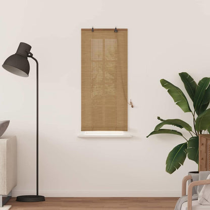 Roller Blind Brown 60 x 160 cm Bamboo