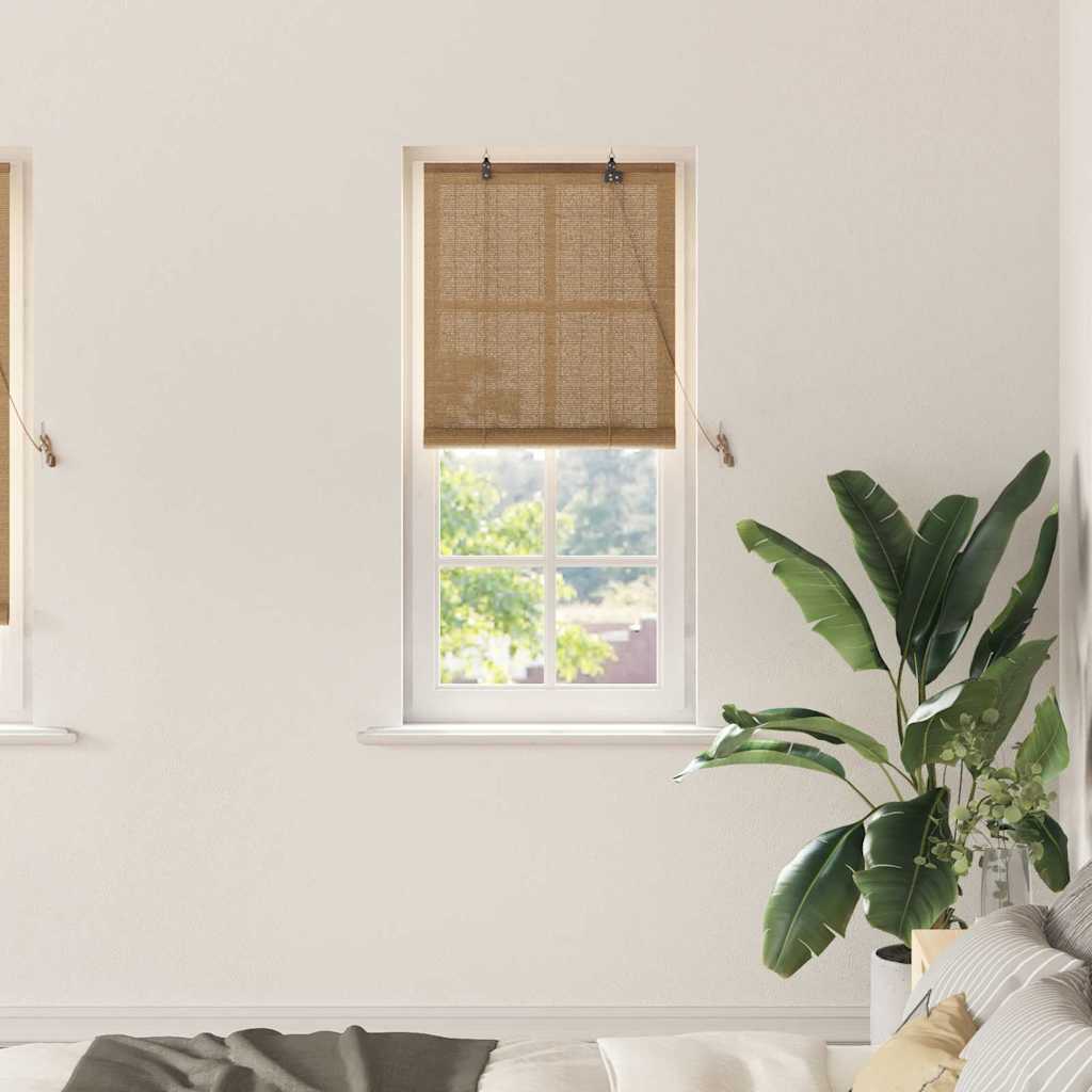 Roller Blind Brown 60 x 220 cm Bamboo