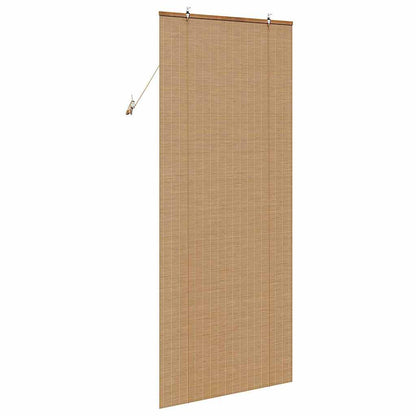 Roller Blind Brown 80 x 220 cm Bamboo