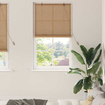 Roller Blind Brown 90 x 220 cm Bamboo