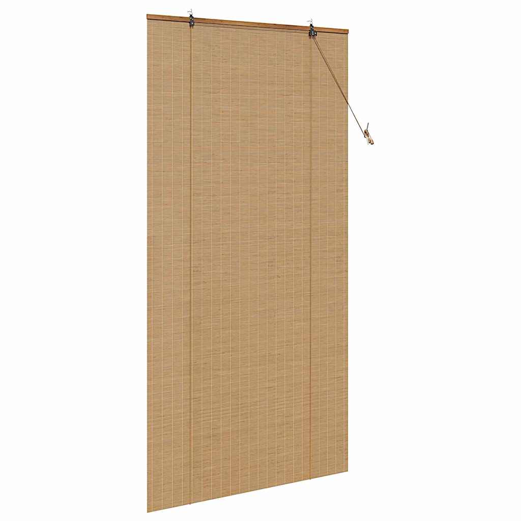 Roller Blind Brown 100 x 220 cm Bamboo