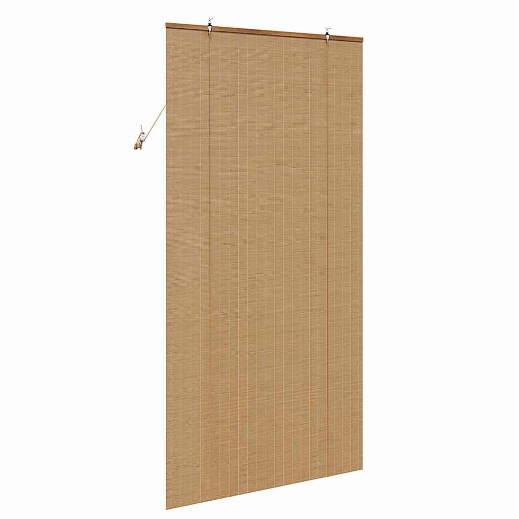 Roller Blind Brown 100 x 220 cm Bamboo