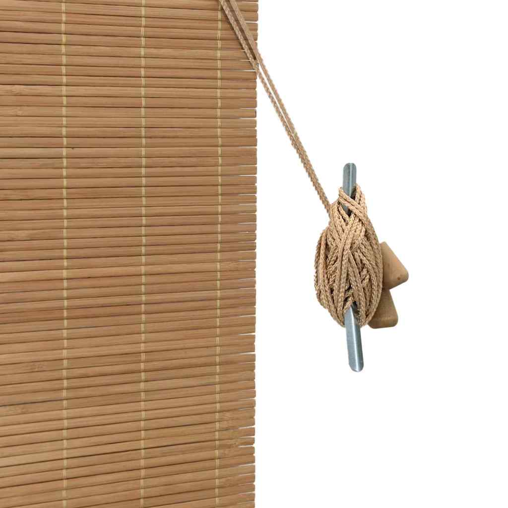 Roller Blind Brown 120 x 160 cm Bamboo