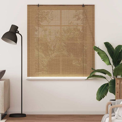 Roller Blind Brown 150 x 160 cm Bamboo