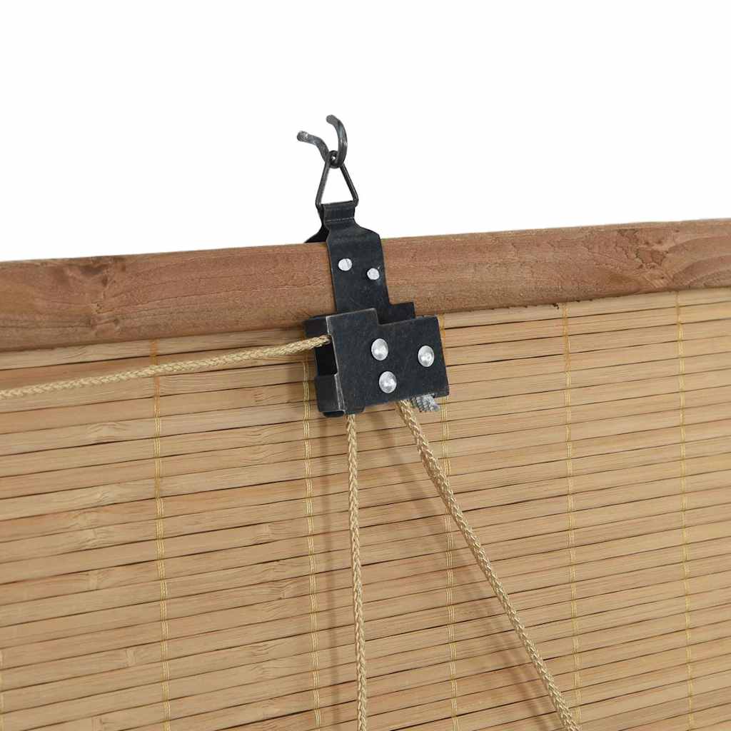 Roller Blind Brown 150 x 220 cm Bamboo