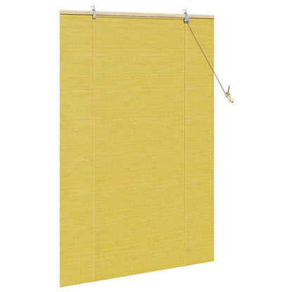 Roller Blind Yellow 100 x 160 cm Bamboo