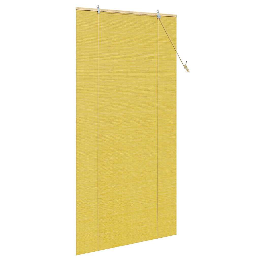 Roller Blind Yellow 110 x 220 cm Bamboo